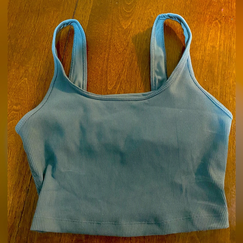 Aerie cropped tank top with lining
